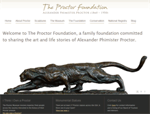 Tablet Screenshot of proctormuseum.com